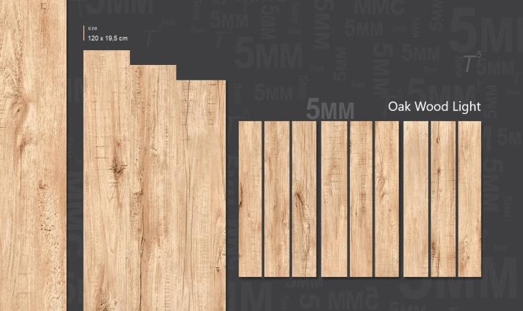 geo-Slim kőporcelán Oak Wood Light 120x19,5x0,5 cm