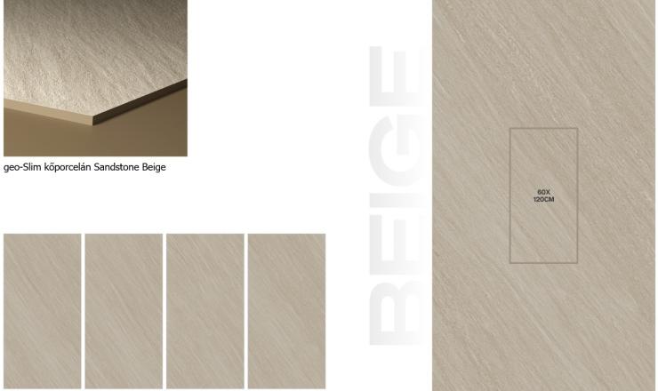 geo-Slim kőporcelán Sandstone Beige