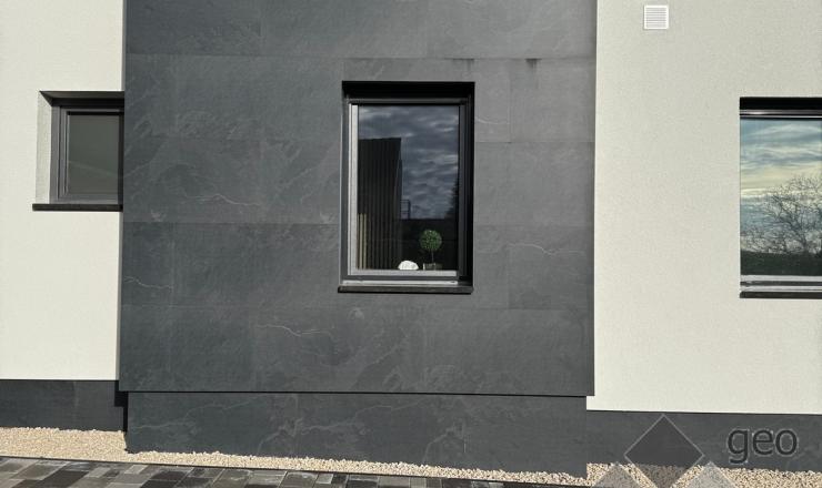 geo-Slim kőporcelán Slate Nero 120x60x0,5 cm