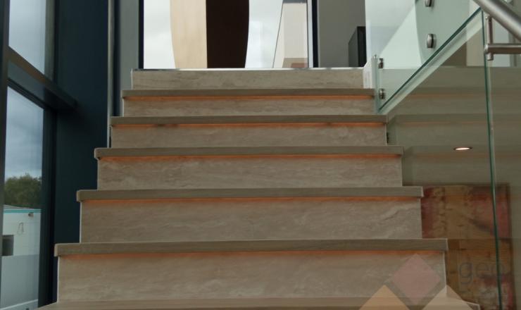 geo-Slim kőporcelán Travertin Classic 120x60x0,5 cm