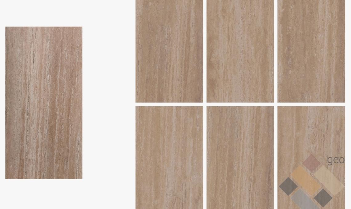 geo-Slim kőporcelán Travertin Noche