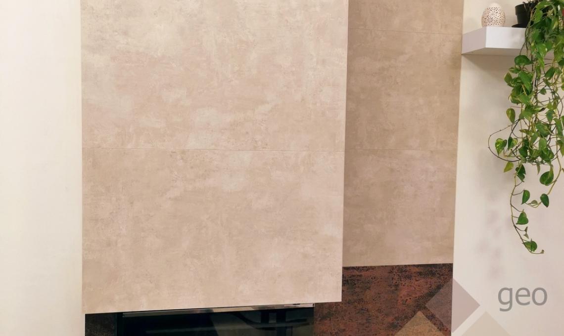 geo-Slim kőporcelán Malta Beige 120x60x0,5 cm és geo-Slim kőporcelán Rusty 120x60x0,5 cm