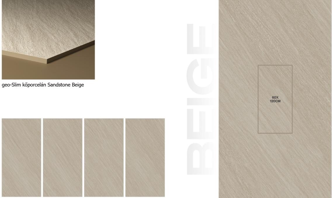 geo-Slim kőporcelán Sandstone Beige