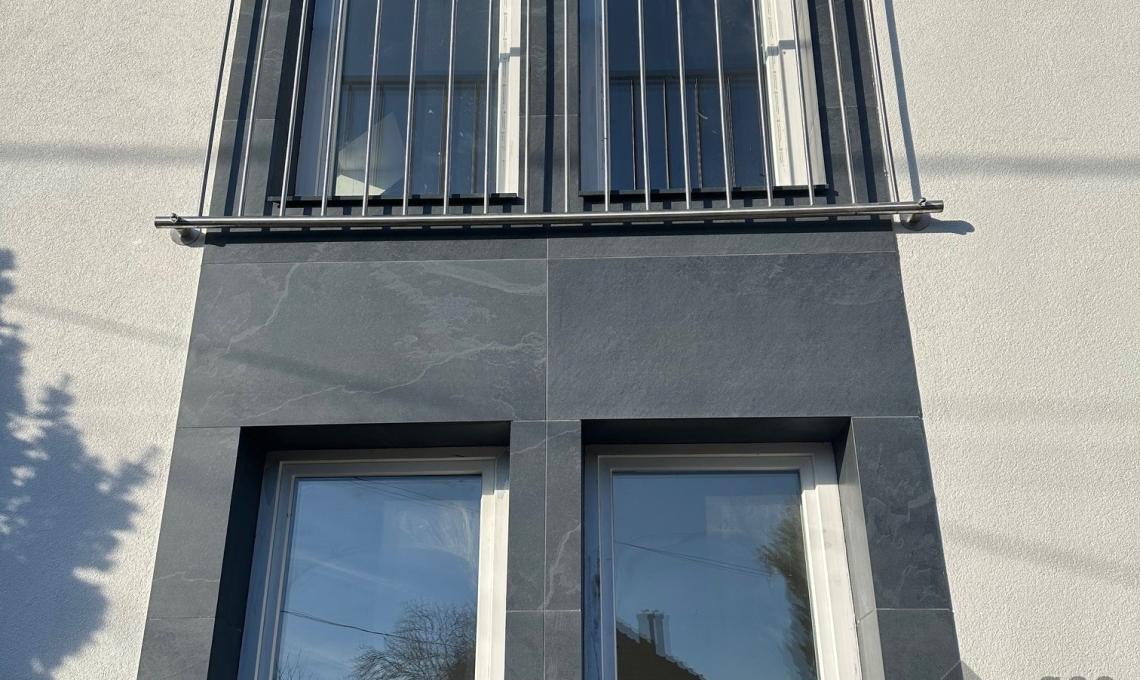 geo-Slim kőporcelán Slate Nero 120x60x0,5 cm