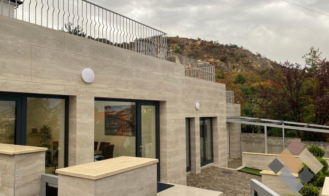  geo-Slim kőporcelán Travertin Classic 120x60x0,5 cm