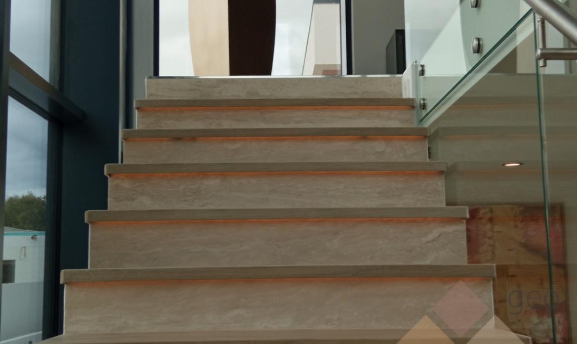 geo-Slim kőporcelán Travertin Classic 120x60x0,5 cm