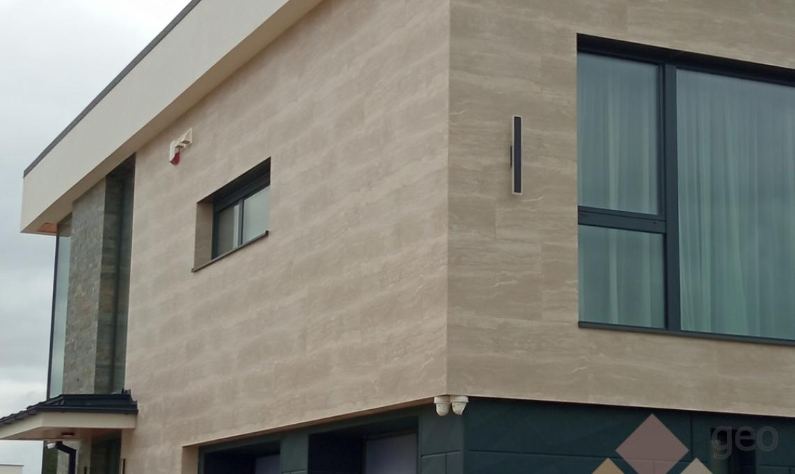 geo-Slim kőporcelán Travertin Classic 120x60x0,5 cm